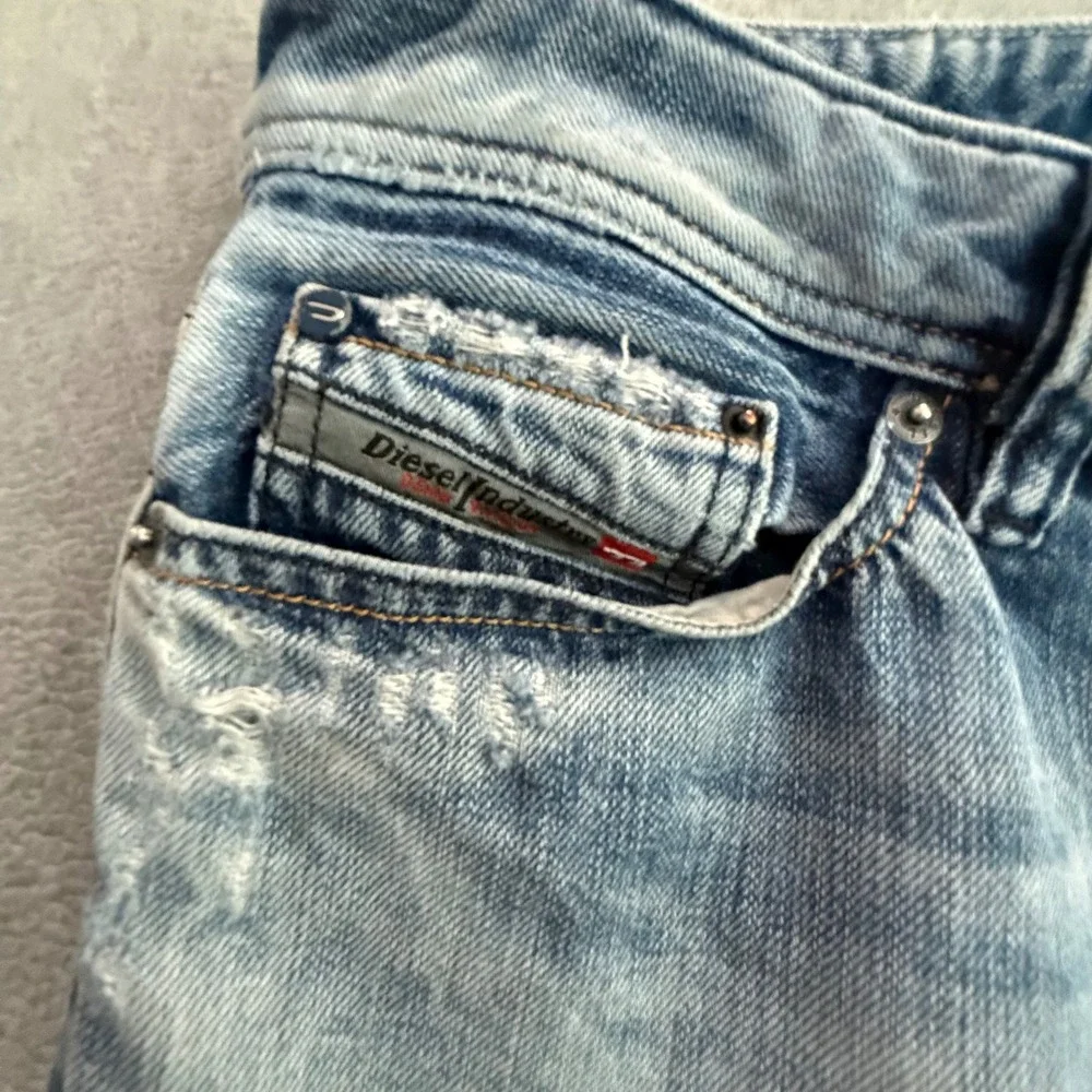Diesel Viker Blue Eyecons 2010/2 Edition Mens Jeans 32x34 Light Wash Made Italy